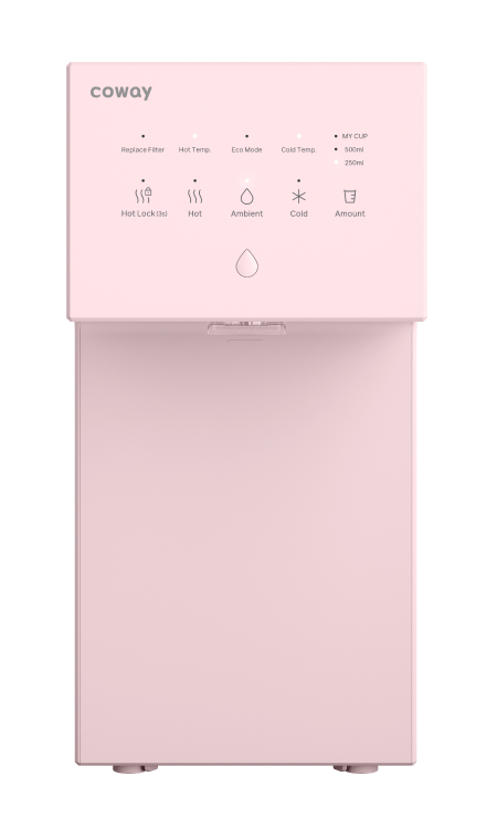 Coway NEON — pink compact tabletop water purifier