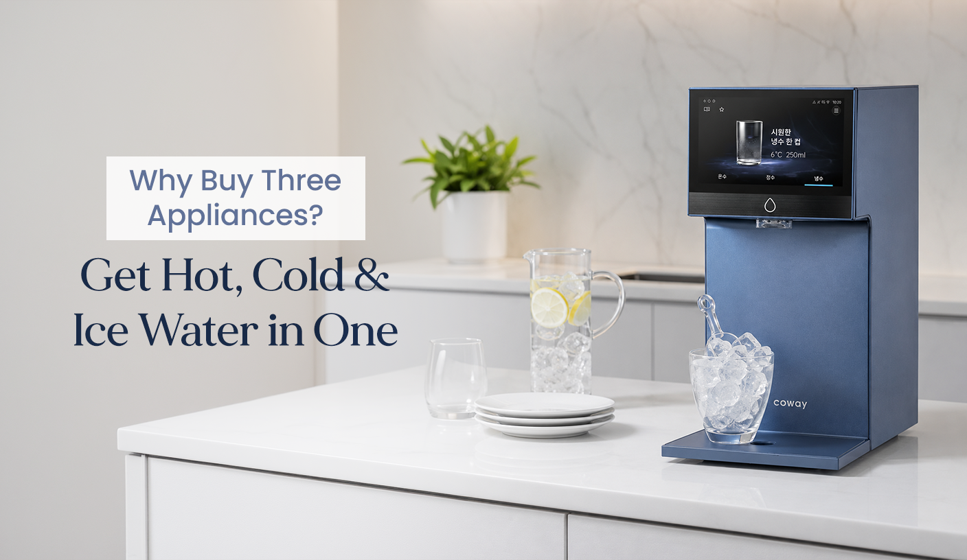 Why Buy Three Appliances? Get Hot, Cold & Ice Water in One by Coway India